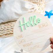 Baby Announcement Sign Gift Set