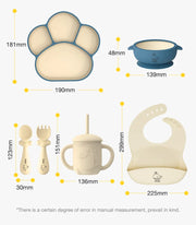 Baby Silicone Tableware Sucker Bowl Set