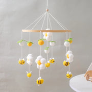 Baby Rattle Wooden Mobile Musical Bed Bell