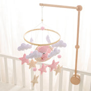 Wooden Bed Bell Baby Rattles Toy