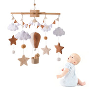 Baby Crib Wooden Bed Bell Rattle Toy