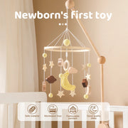 Baby Rattle Wooden Mobile Musical Bed Bell