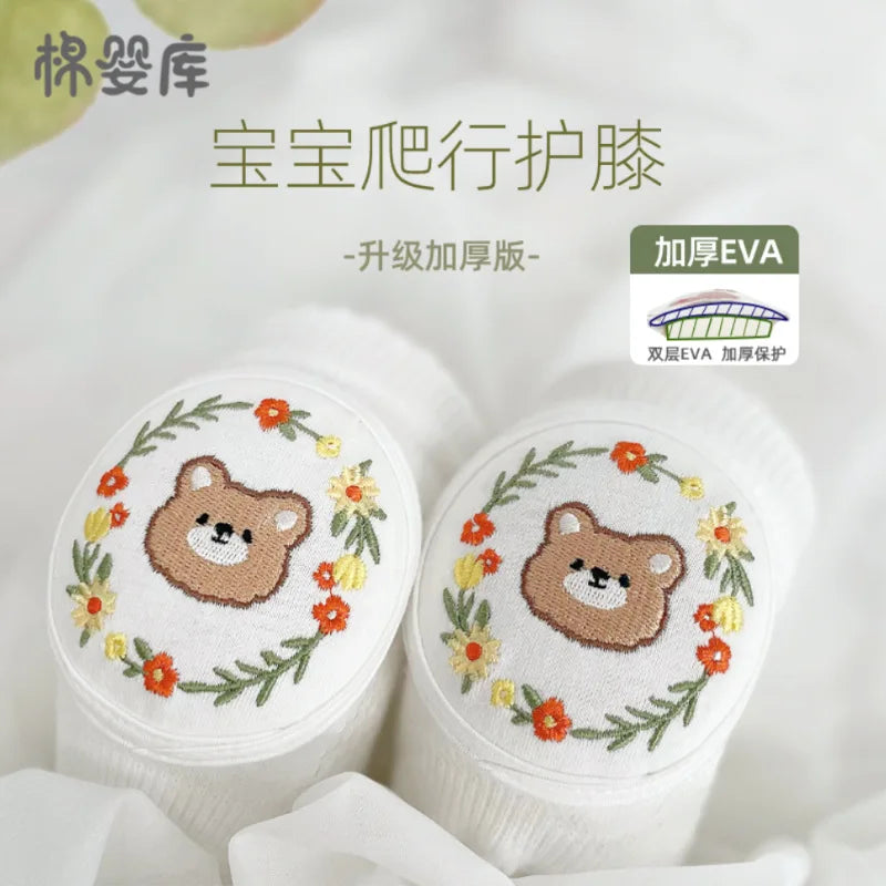 Cotton Mesh Crawling Elbow Knee Protector