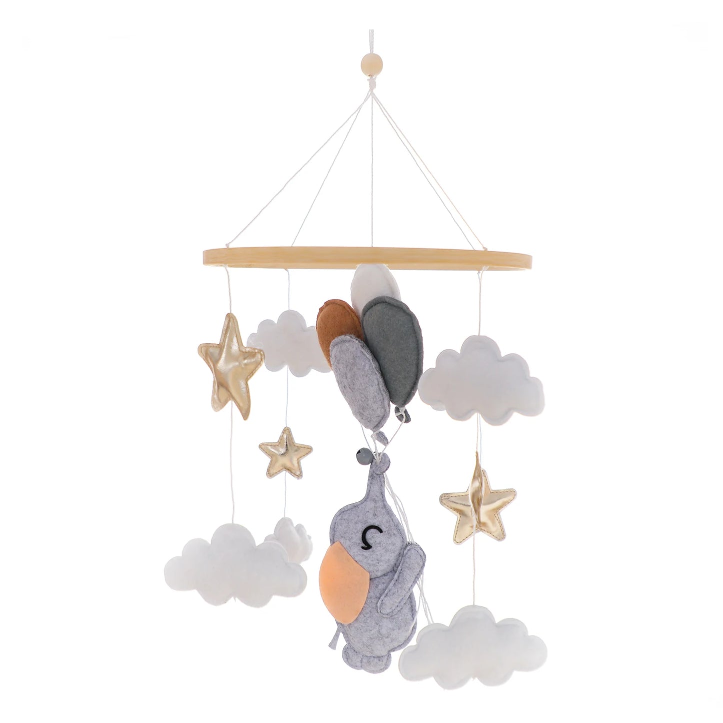 Wooden Mobile Bed Bell Crib Toy
