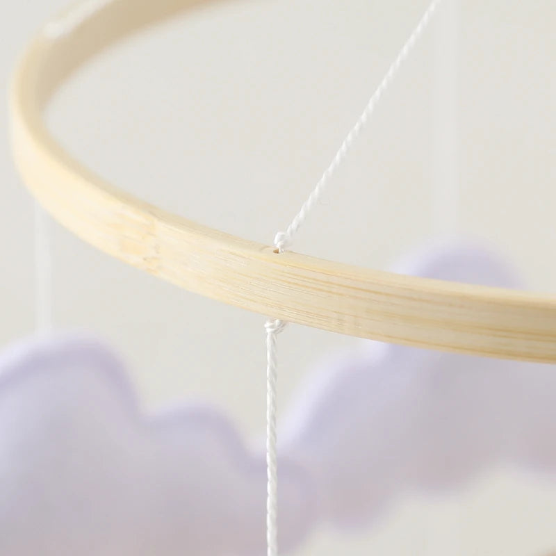 Wooden Bed Bell Baby Rattles Toy