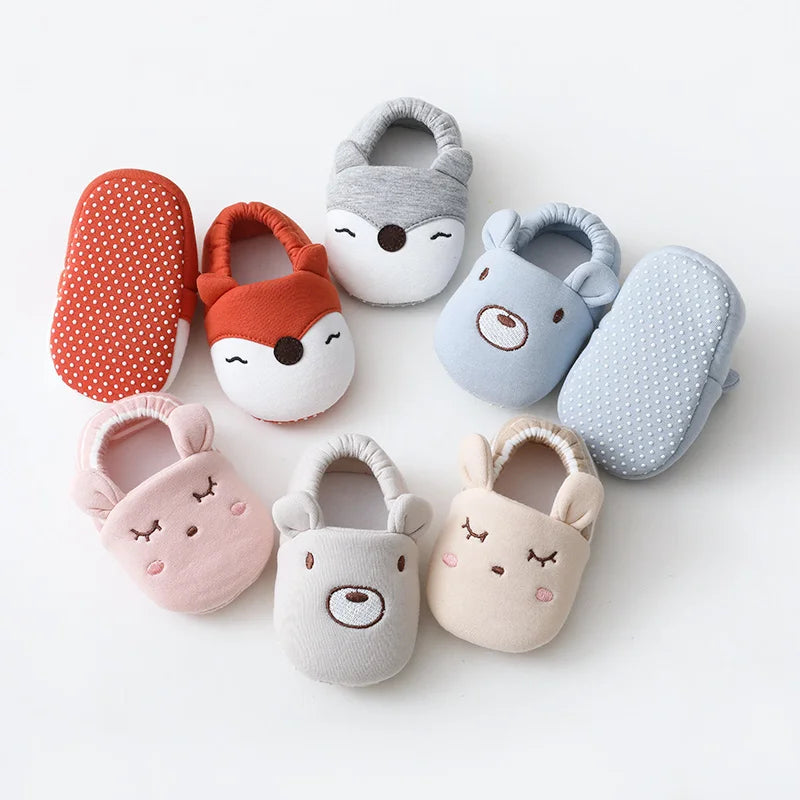 Cartoon Animals Pattern Baby Shoes