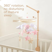 Wooden Bed Bell Baby Rattles Toy