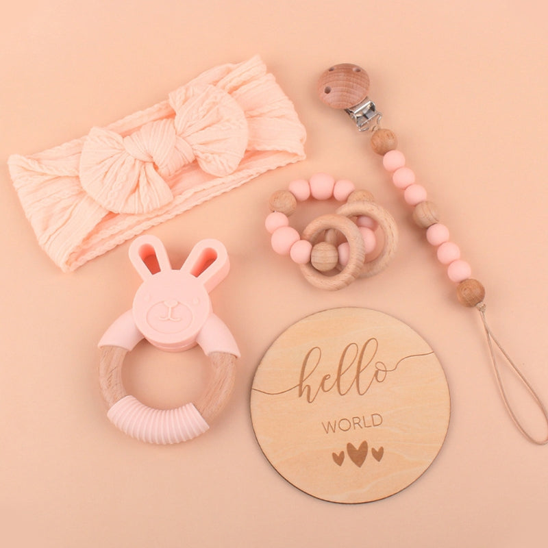 Newborn Bathing & Rattle Toy Set