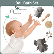 Milestone Card Crochet Rattle Teether Set