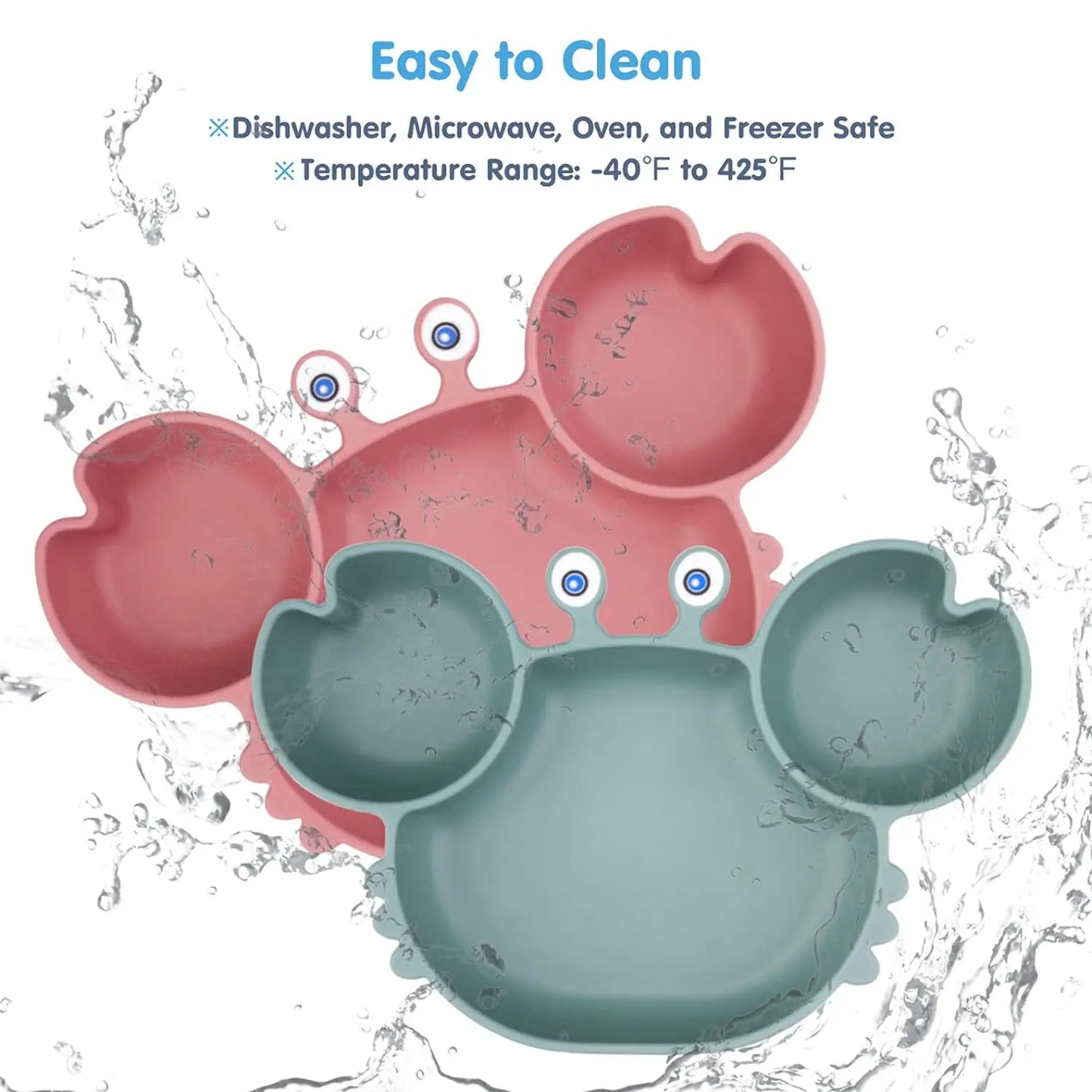 Silicone Dining Plate Suction Cartoon