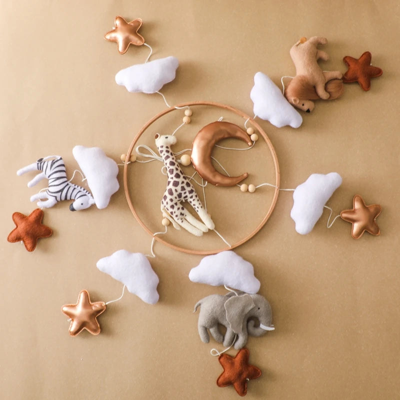 Wooden Mobile Bed Bell Crib Toy