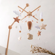 Baby Crib Wooden Bed Bell Rattle Toy