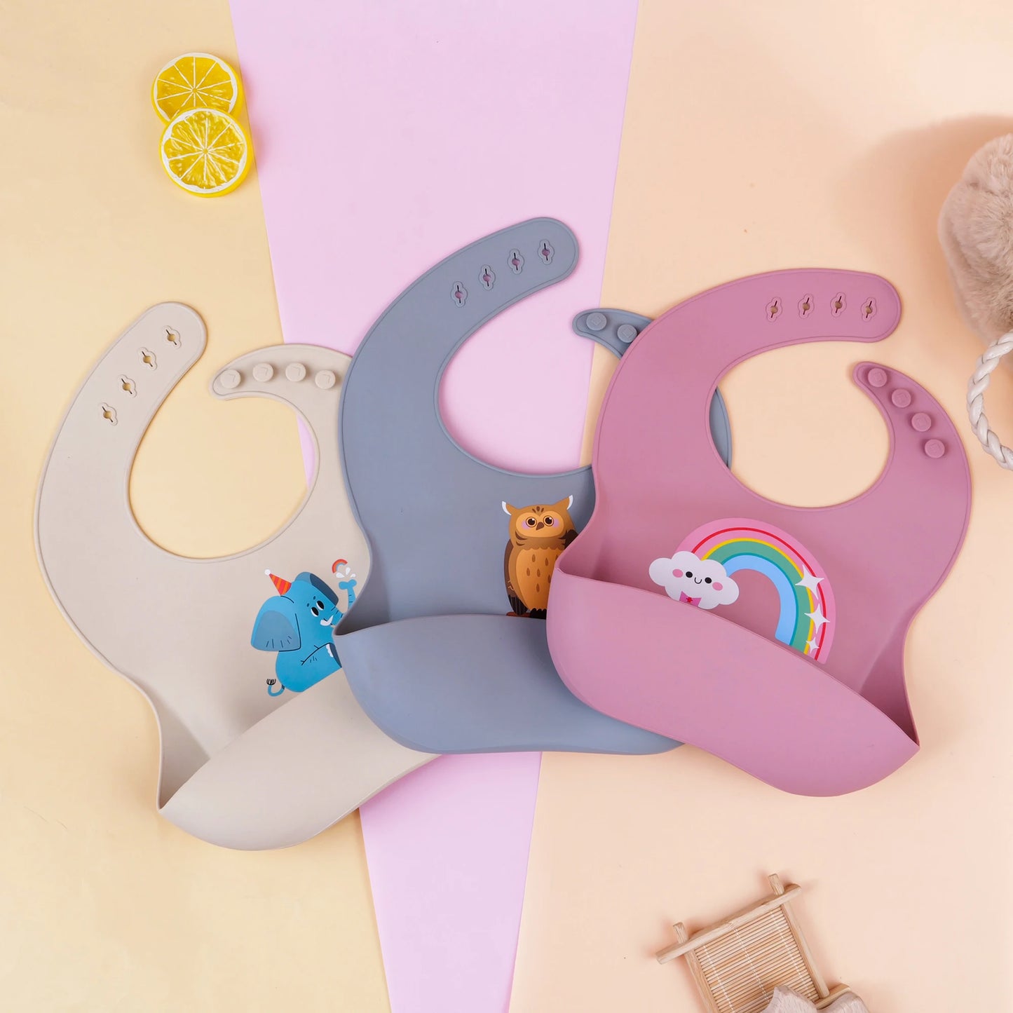 Meal Bowl Bib Fork Spoon Set