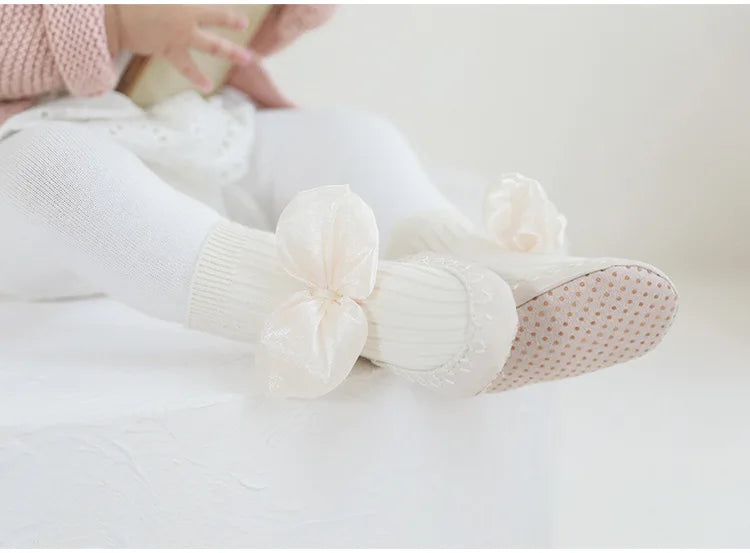 Baby Bow Middle Tube Shoes