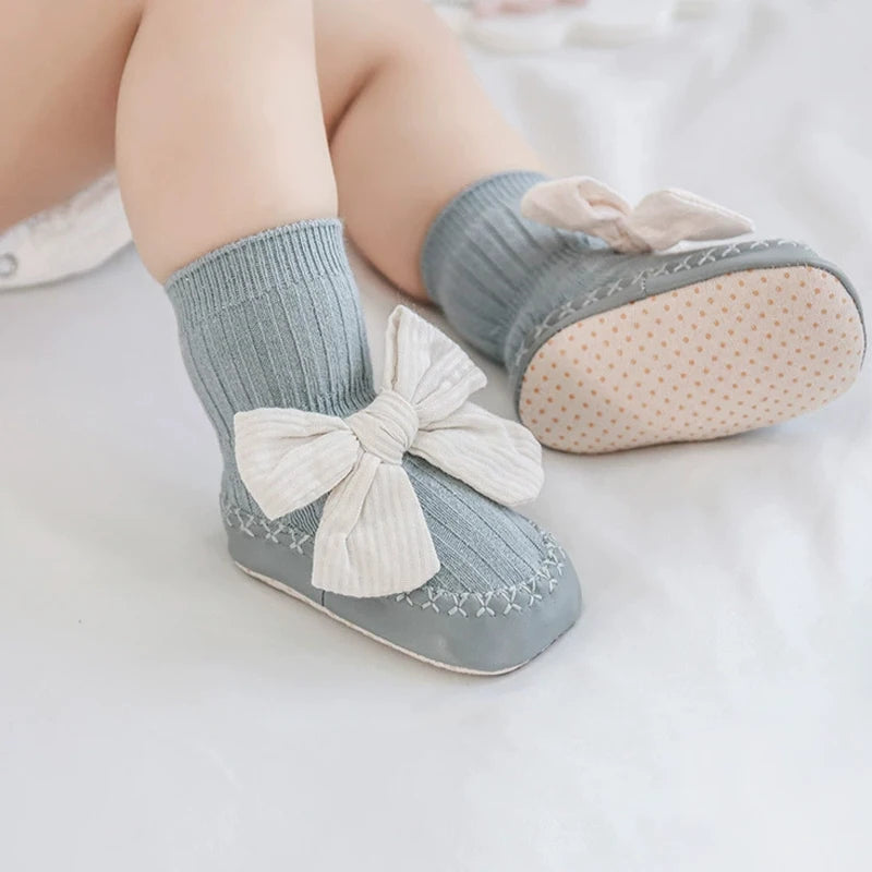 Baby Bow Middle Tube Shoes