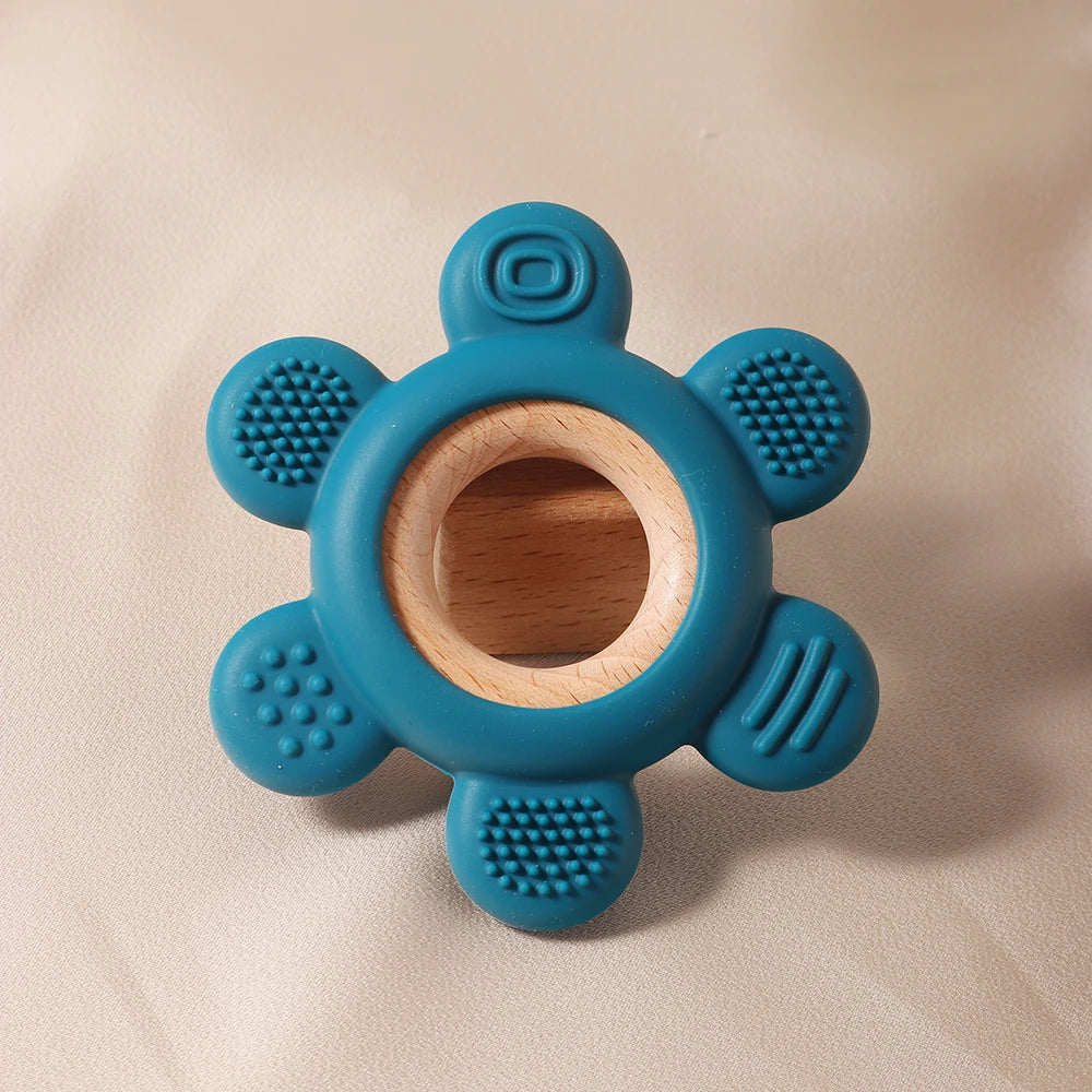 Wooden Teether Flower