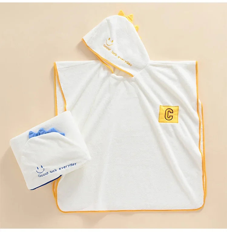 Children's Hooded Shower Bathrobe