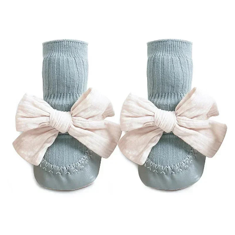 Baby Bow Middle Tube Shoes