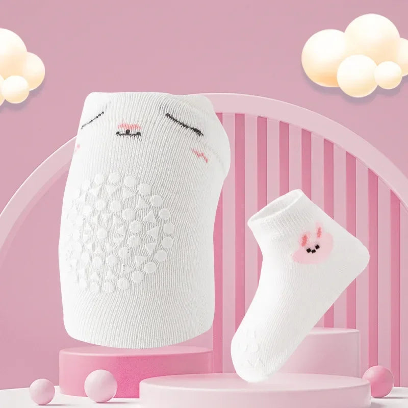 Baby Knee Pads Socks Set