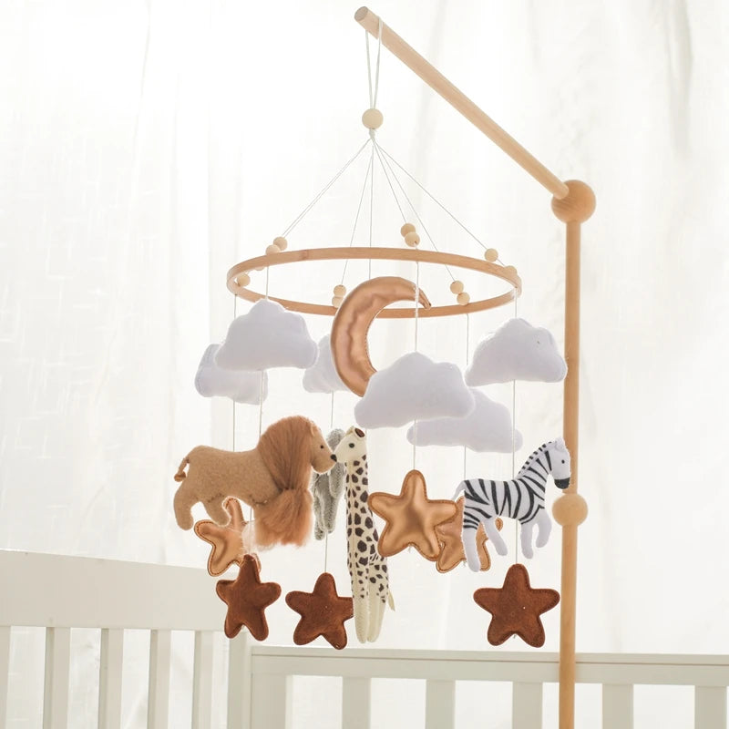 Wooden Mobile Bed Bell Crib Toy