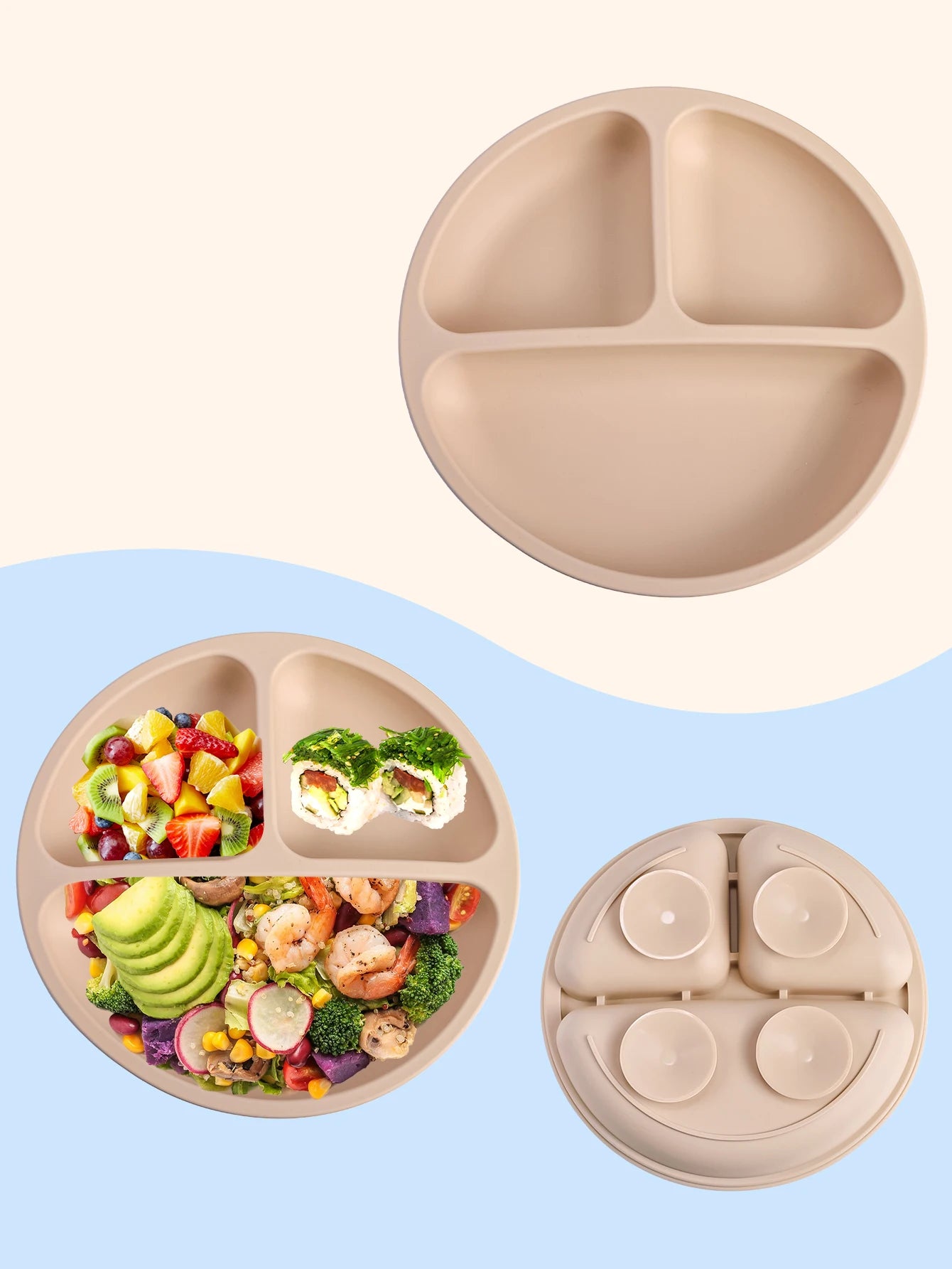 Silicone Dishes Suction Tableware