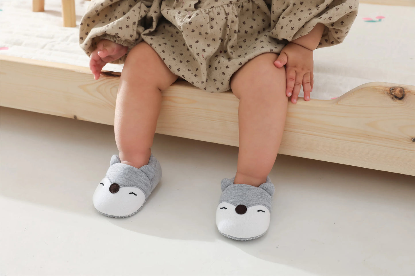 Cartoon Animals Pattern Baby Shoes
