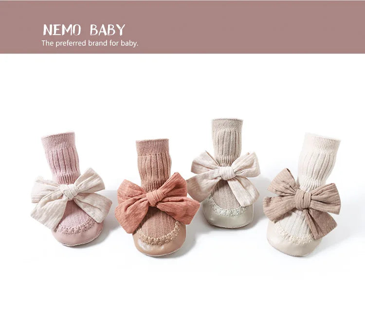 Baby Bow Middle Tube Shoes