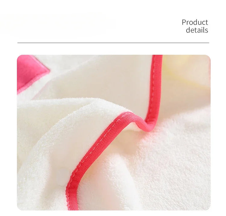 Children's Hooded Shower Bathrobe