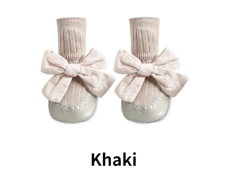 Baby Bow Middle Tube Shoes