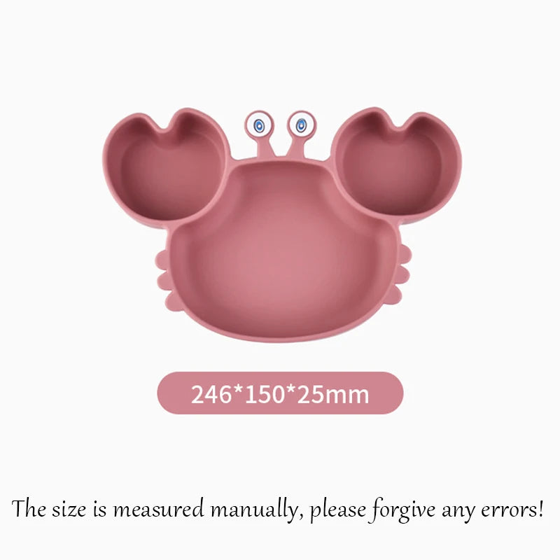 Silicone Dining Plate Suction Cartoon