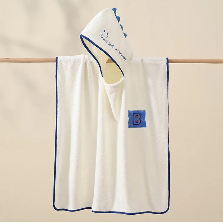 Children's Hooded Shower Bathrobe