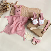 Cotton Comforter Bibs Socks Headband Set
