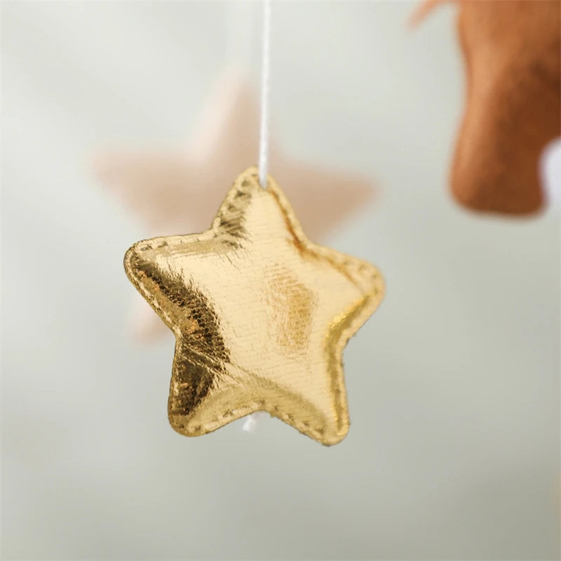 Baby Rattle Wooden Mobile Musical Bed Bell