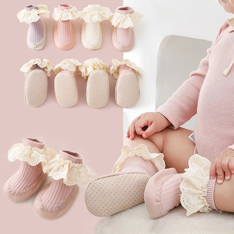 Baby Bow Middle Tube Shoes