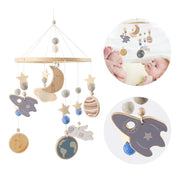 Wood Bed Bell Musical Rattles Toys