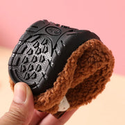 Solid Warm Kids Winter Home Shoes