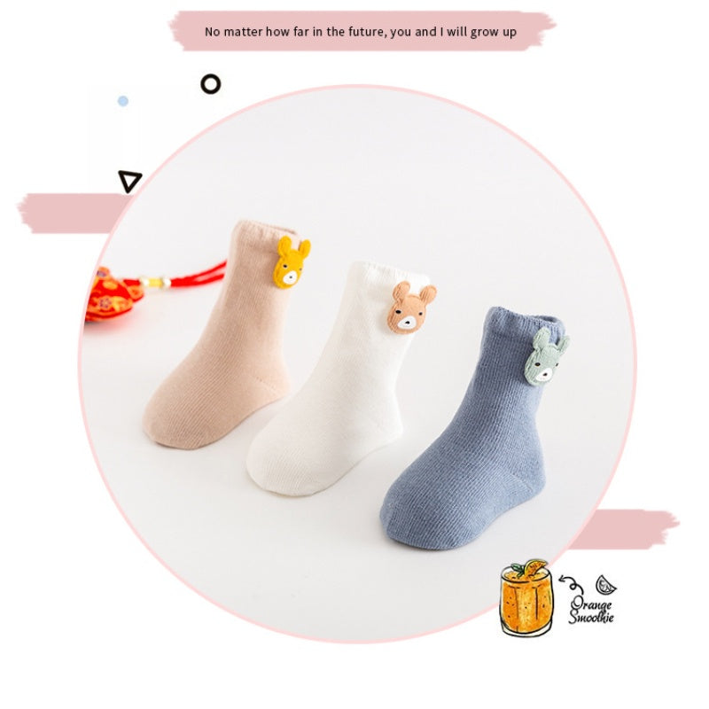0-3 Years Kids Soft Cotton Socks