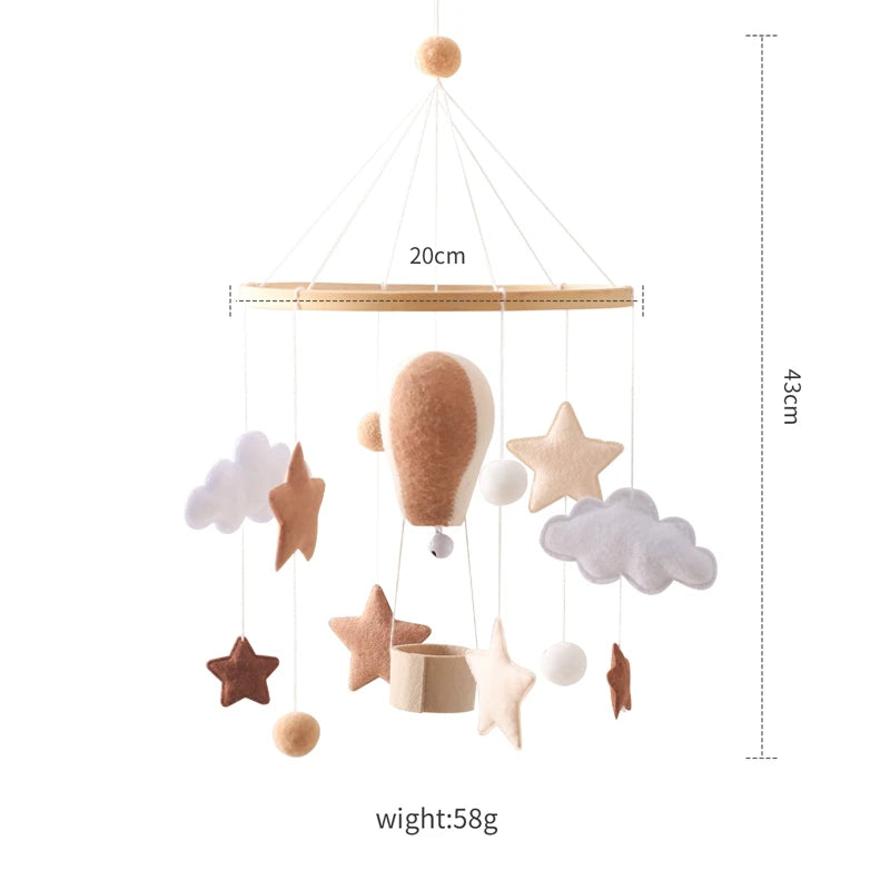 Musical Hot Air Balloon Crib Bed Bell