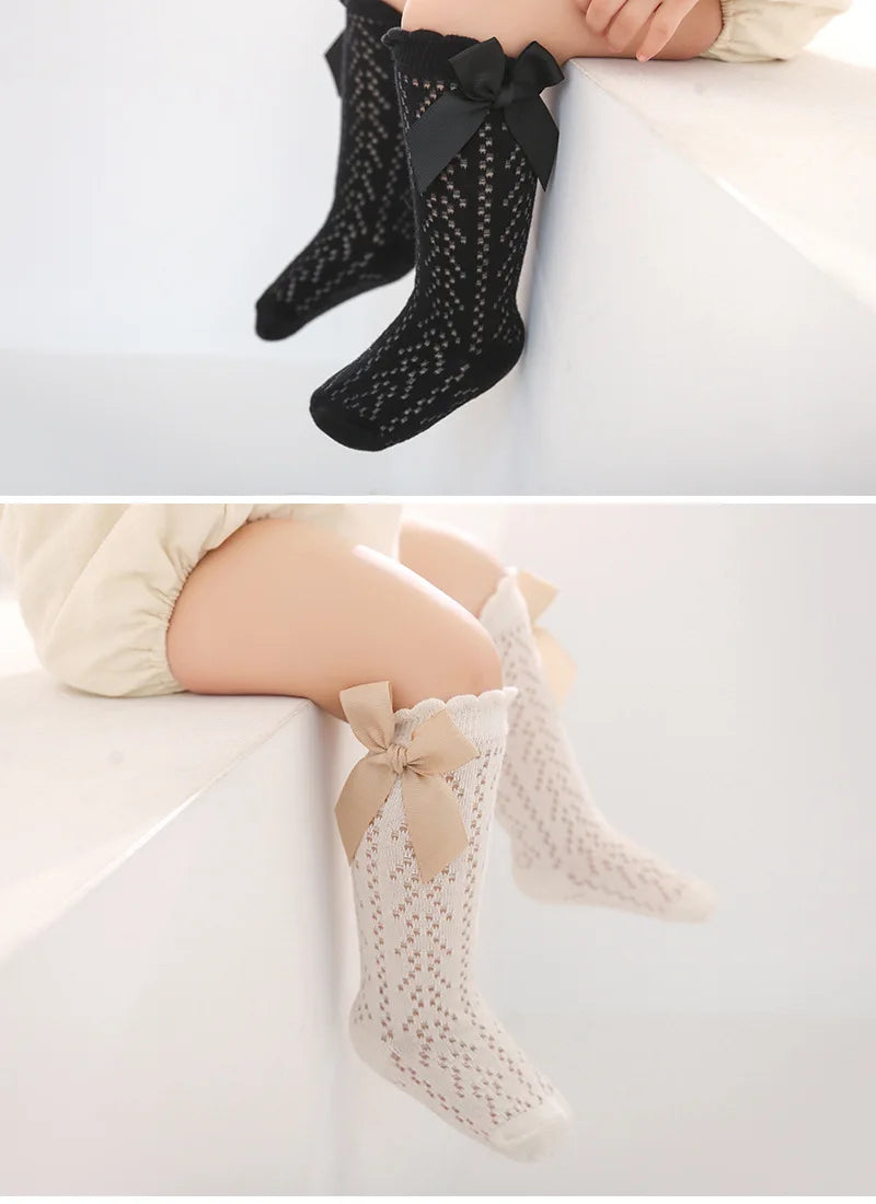 Summer Toddler Bow Long Sock