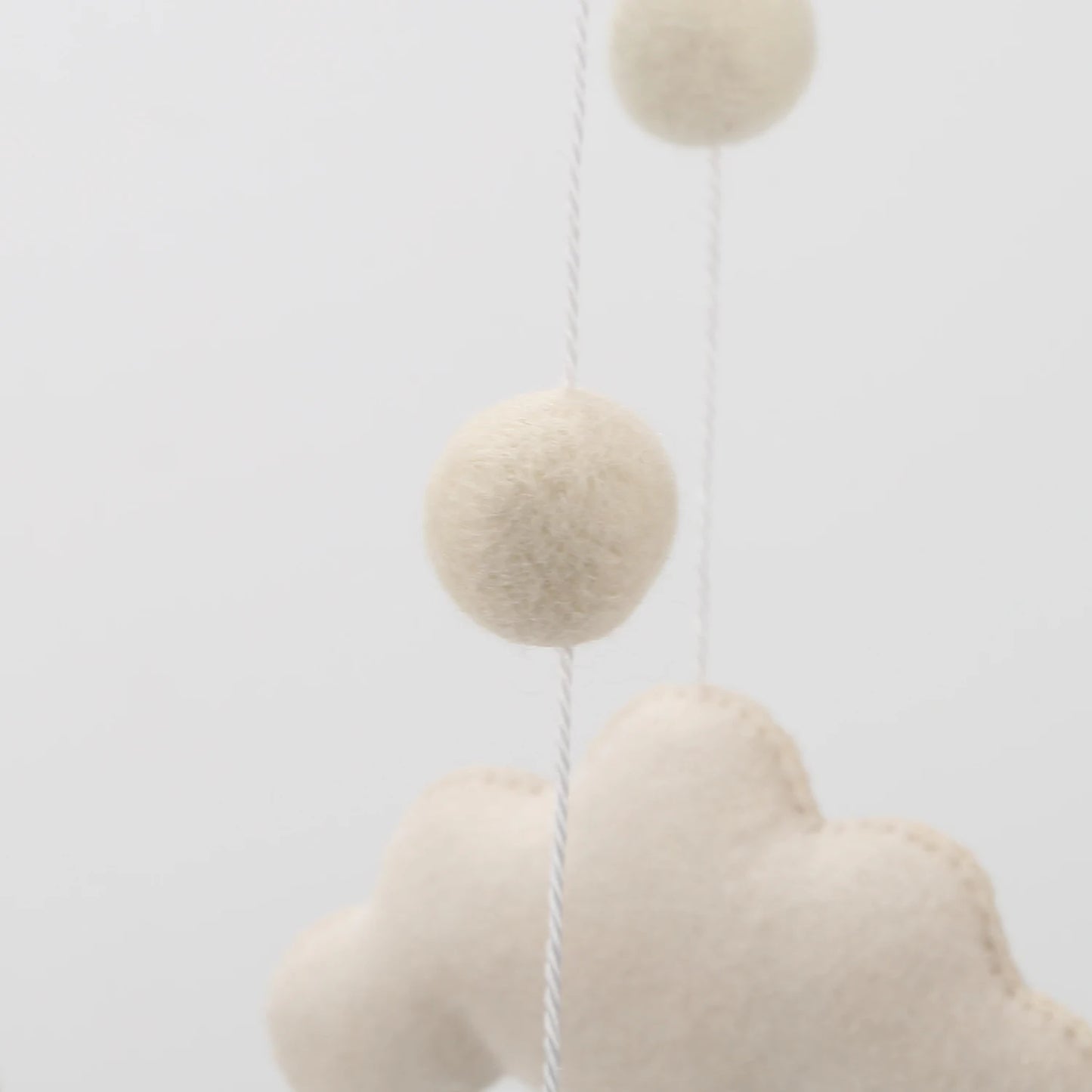 Moon and Clouds Cot Crib Toy