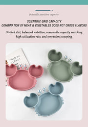 Silicone Dining Plate Suction Cartoon