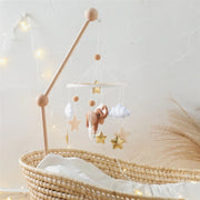 Baby Rattle Wooden Mobile Musical Bed Bell