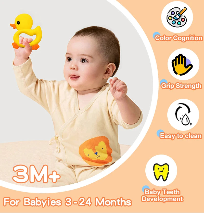 Duck Silicone Teether