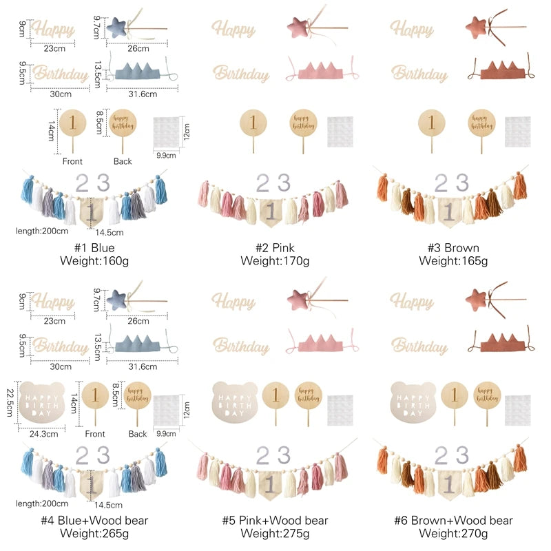 Baby Party Banner Tassel