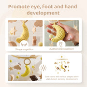 Baby Rattle Wooden Mobile Musical Bed Bell