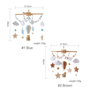 Baby Crib Wooden Bed Bell Rattle Toy