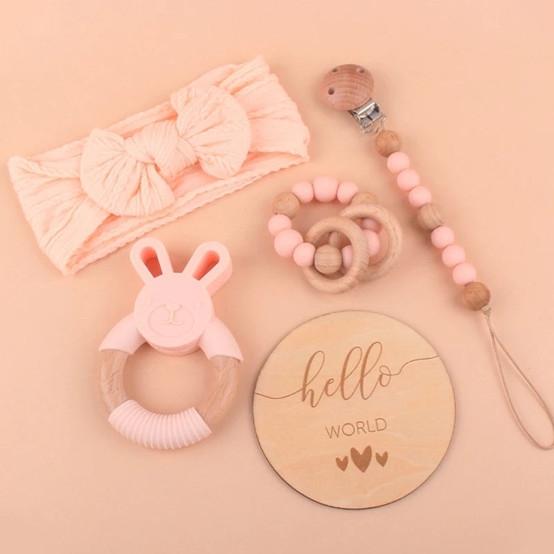 Newborn Bathing & Rattle Toy Set