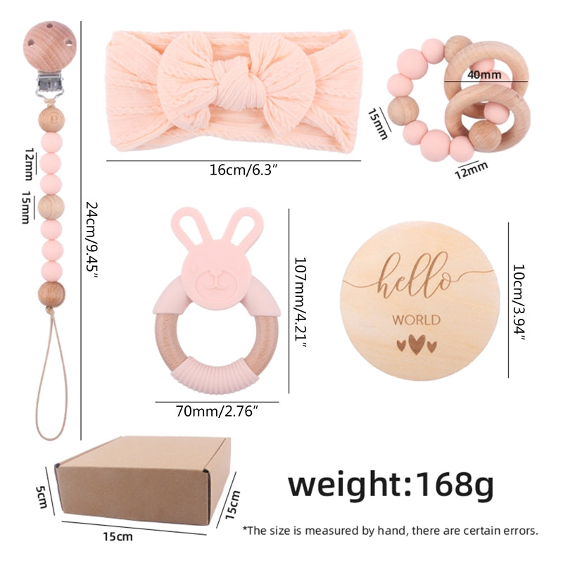 Newborn Bathing & Rattle Toy Set