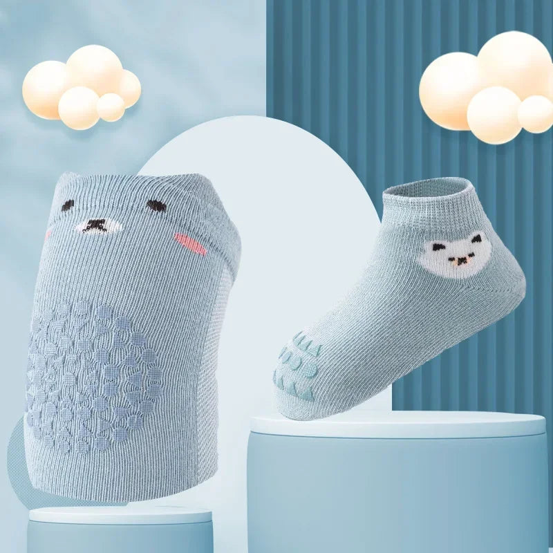 Baby Knee Pads Socks Set