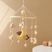 Baby Rattle Wooden Mobile Musical Bed Bell